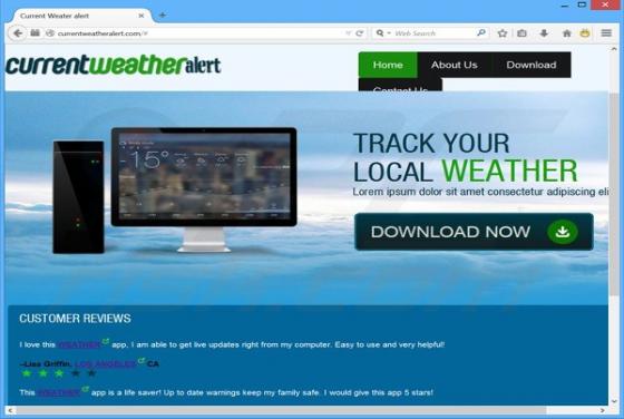 Current Weather Alert Werbefinanzierte Software