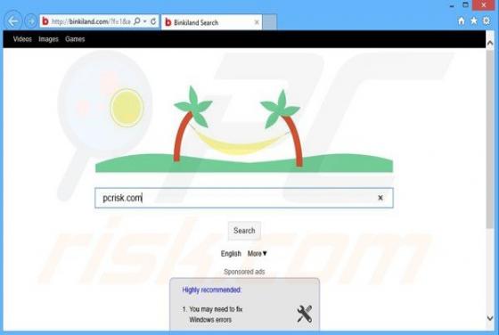 Binkiland.com Browserentführer