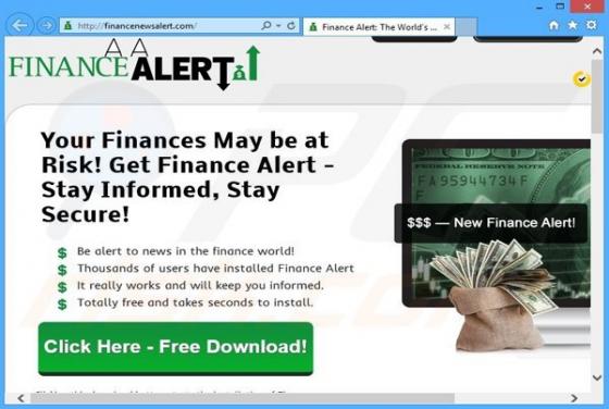 Finance Alert Werbung