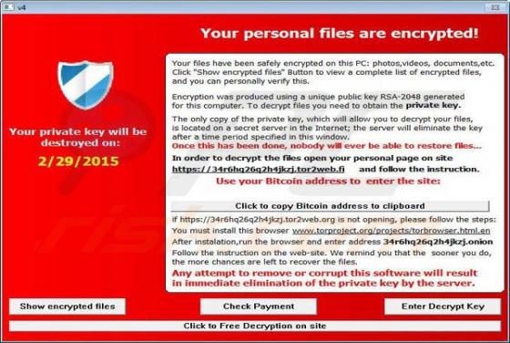 TeslaCrypt Virus