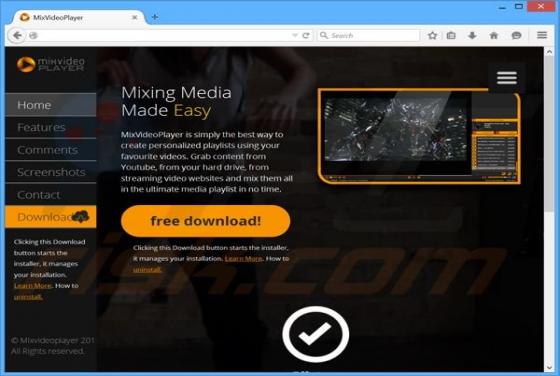 MixVideoPlayer Werbung