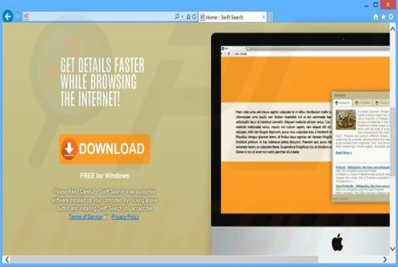 Swift Search Werbefinanzierte Software