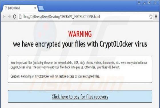 Crypt0L0cker Virus