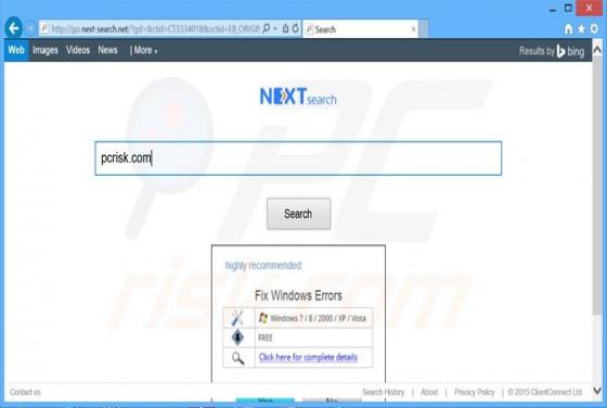 Go.next-search.net Weiterleitung