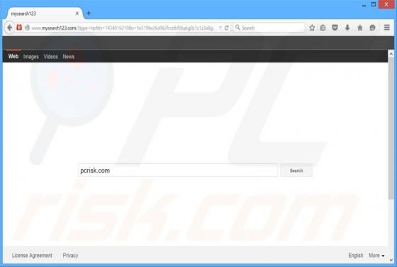 Mysearch123.com Weiterleitung