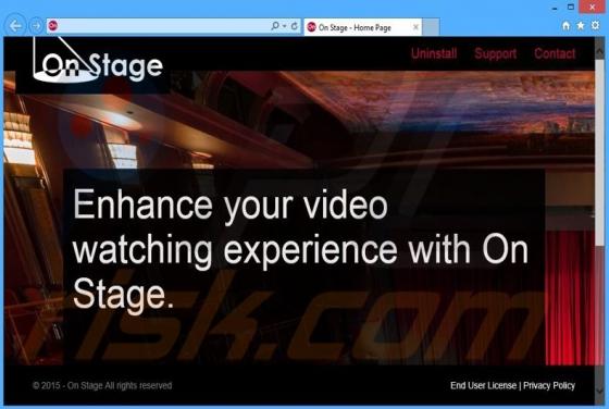 On Stage Werbung