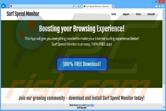 Surf Speed Monitor Werbung