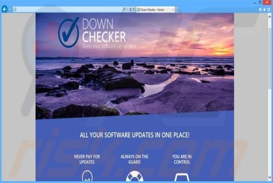 Down Checker Werbung