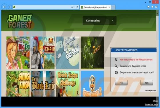 GamerForest Werbefinanzierte Software