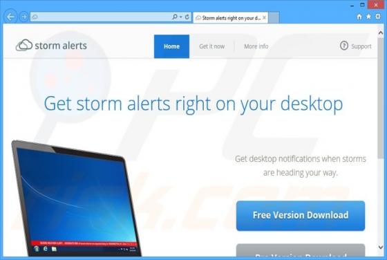 StormAlerts Werbung