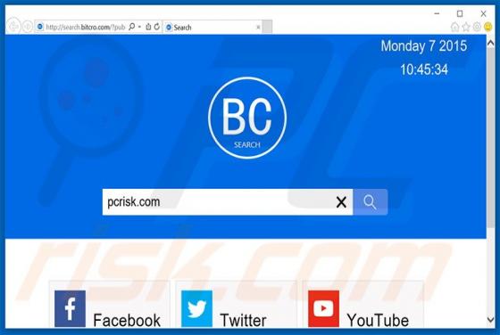 Search.bitcro.com Weiterleitung