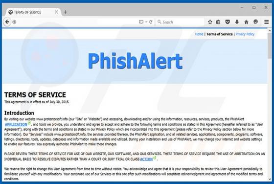 Phishalert Werbung