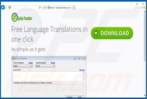 QuickyTranslator Werbung