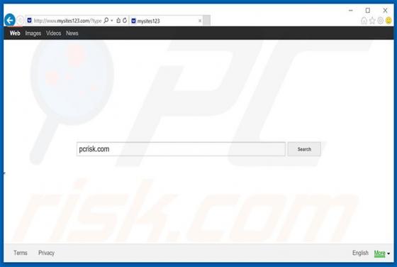 Mysites123.com Weiterleitung