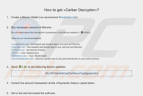 Cerber Erpressersoftware