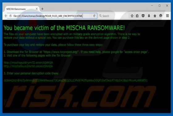 MISCHA Erpressersoftware