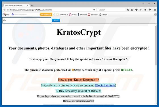 KratosCrypt Epressersoftware