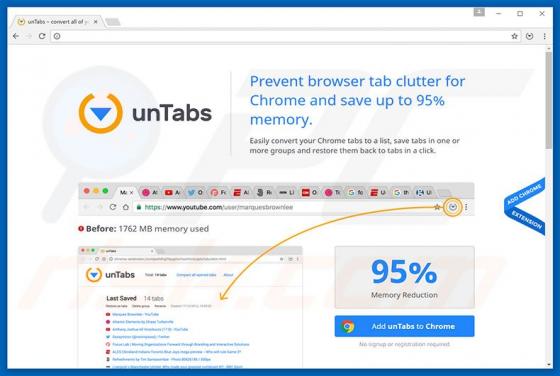 unTabs Werbung