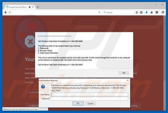 Call Windows Help Desk Immediately Schwindel