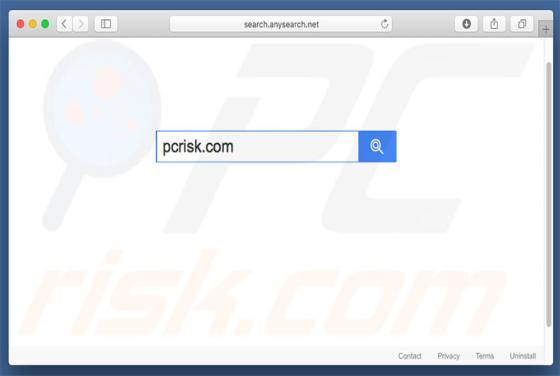 Search.anysearch.net Weiterleitung (Mac)