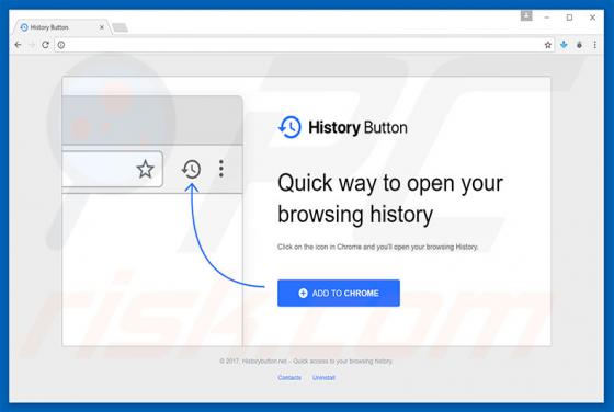 History Button Werbefinanzierte Software