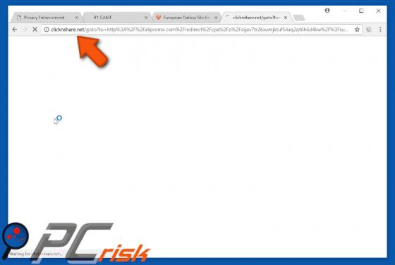 Clicknshare.net Weiterleitung