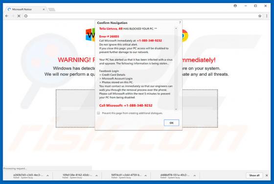 ISP HAS BLOCKED YOUR PC Schwindel