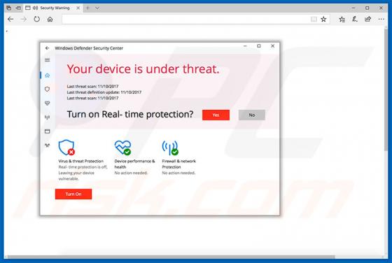Your Device Is Under Threat Schwindel