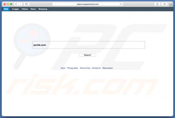 Search.papershorty.com Weiterleitung (Mac)