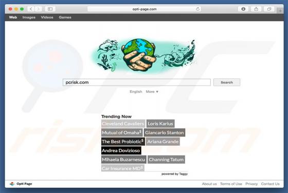 Opti-page.com Weiterleitung (Mac)