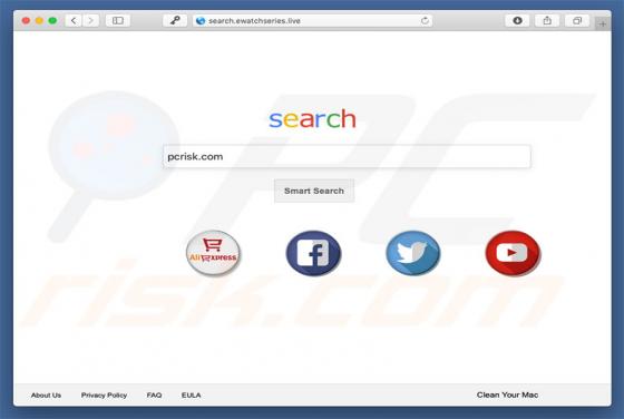 Search.ewatchseries.live Weiterleitung (Mac)