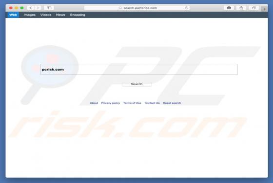 Search.porterice.com Weiterleitung (Mac)