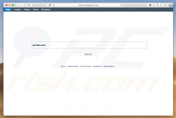Search.hogwarin.com Weiterleitung (Mac)