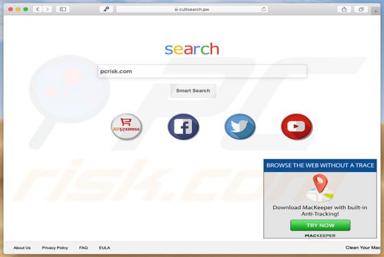 Cultsearch.pw Weiterleitung (Mac)