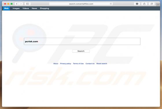Search.convertallfiles.com Weiterleitung (Mac)