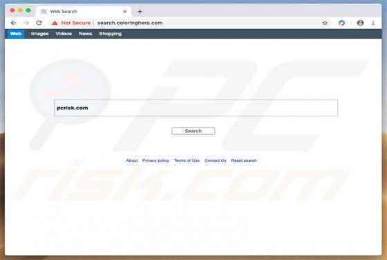 Search.coloringhero.com Weiterleitung (Mac)