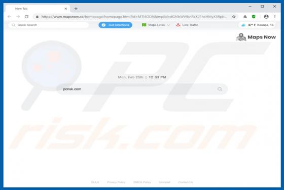 Mapsnow.co Weiterleitung