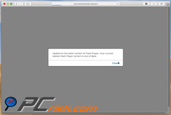 Update To The Latest Version Of Flash Player POP-UP Betrug (Mac)