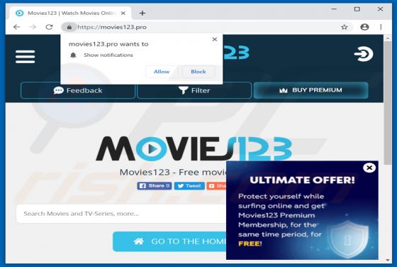 Movies123 Werbung