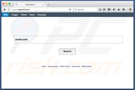 Search.leperdvil.com Weiterleitung (Mac)