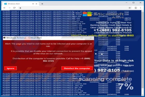 Windows Antivirus - Critical Alert POP-UP Betrug