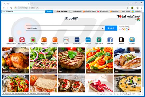 TotalRecipeSearch Symbolleiste