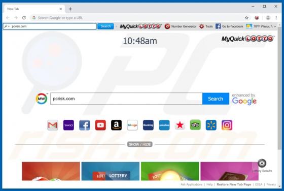 MyQuickLotto Symbolleiste