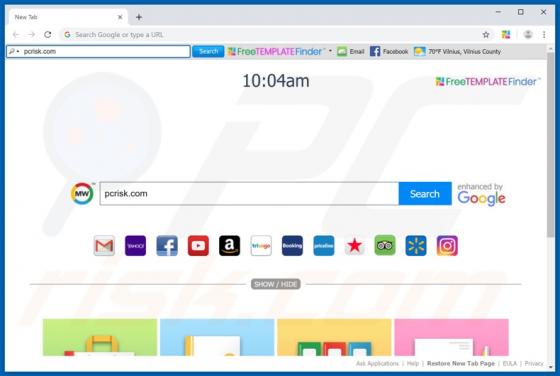 FreeTemplateFinder Symbolleiste