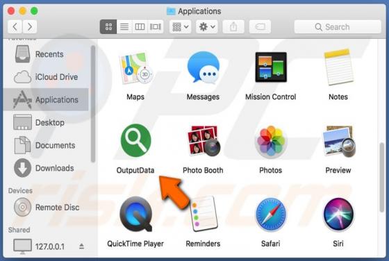 OutputData Adware (Mac) 