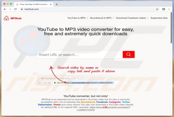 Mp3hub.com Werbung