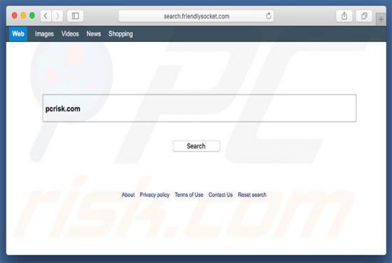 Search.friendlysocket.com Weiterleitung (Mac)