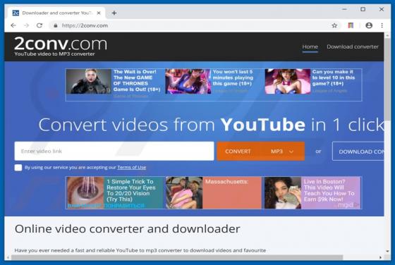 2conv.com Werbung
