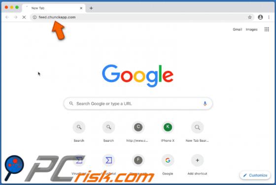 Feed.chunckapp.com Weiterleitung (Mac)