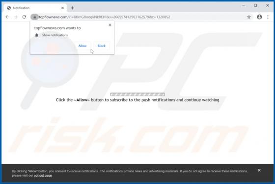 Topflownews.com Werbung